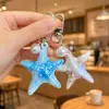 Llavero de estrella de mar acrílica edición limitada de verano colgante de océano accesorio de bolsa asequible para estudiantes decoración pequeña fresca regalo