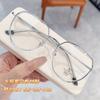 M2767 Nuevo Armazón de Lentes Vintage Color Oro Adhesivo para Hombre y Mujer, Moda Poligonal de Marco Grande para Miopía