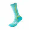 Meias de Basquete Zhuji Masculinas Cano Médio com Base de Toalha Espessada Profissional para Treinamento de Corrida de Maratona Jogo Meias Esportivas de Futebol