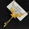 Loja Dourada Mesmo Estilo Lótus Vagem de Lótus Areia de Lótus Colar Dourado para Mulheres Novo Estilo Chinês Corrente de Clavícula Requintada de Alta Qualidade Novo Produto