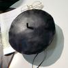 Estilo Europeu e Americano Estilo Britânico Chapéu Boina de Couro Retrô Estilo Coreano chique Chapéu de Pintor Casual para Mulheres Versátil Chapéu Estilo Japonês Artístico Tendência
