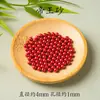 Cuentas sueltas de cinabrio mineral crudo natural, arena dorada púrpura, arena imperial, cuentas redondas de alto contenido, cuenta individual para pulsera DIY para el año zodiacal
