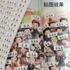 Primeira Série 56 Nomes de Grupos Étnicos com Adesivos de Caracteres Pinyin Adesivos Criativos Essenciais do Conhecimento Chinês Iluminação Infantil Figuras Adesivas