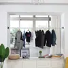 Haste Telescópica Sem Furo para Quarto, Conjunto Completo de Hastes para Secar Roupas, Haste Telescópica para Cortina de Chuveiro, Haste para Pendurar Roupas, Haste para Cortina
