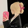 Grampo de Cabelo Vermelho Grande Feminino Simples Versátil Primavera e Verão Múltiplos Pentes Elegante Presilha Tubarão