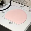Tabla de cortar antibacteriana y antihongos de doble cara estilo japonés con forma de D, TPU de grado alimenticio, Tabla de cortar sin marcas, Tabla de cortar semicircular para uso en la cocina del hogar