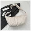 Bolso de algodón para otoño e invierno, bolso informal para mujer, combinable con todo, bolso bandolera ligero retro de moda 2023