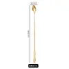 Cuchara de Acero Inoxidable con Forma de Calabaza y Punta Redondeada, Cuchara para Aceite, Cuchara para Mezclar, Cuchara para Condimentos, Cuchara para Hielo, Cuchara para Servir, Grado Alimenticio, Estilo Lujo Ligero