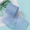 Fita de Lantejoulas Finas Prata 4cm 5m Fita de Gaze de Neve Fita para Embalagem de Presente Tira de Fita Laço Decorativo Artesanal