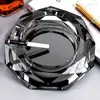 Cenicero Octagonal de Cristal Haoya con Logo Grabado Venta al por Mayor Decoración de Oficina
