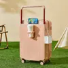 Maleta de Equipaje Estilo Nuevo con Asa Ancha para Mujer, Maleta de Viaje de Gran Capacidad, Maleta de Carrito con Bloqueo de Color, Maleta de Alto Valor con Contraseña