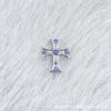 F136 Aleación de Titanio Diamante Retro Cruz G23 Titanio Rosca Interna Zircón Joyería para Piercing de Labio, Lengua, Cabeza