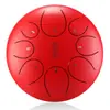 [Instrumento Musical Huashu] Tambor Etéreo de 8 Tonos de 10 Pulgadas, Lengua Redonda, Plato de Percusión Vacío de Color, Tambor de Lengua de Acero, Instrumento de Percusión para Principiantes