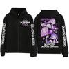Sudadera con capucha y cremallera de Anime K-Pop Cazadores de Demonios Pullover Harajuku