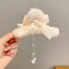 Presilha de Garra de Pelúcia Outono e Inverno Fofa Desenho Animado Presilha de Cabelo para Mulheres Grande Parte de Trás da Cabeça Presilha de Tubarão para Cabelo Grampo de Cabelo Grampo de Cabelo
