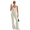 Conjunto de Yoga I-Back Transfronteiriço com Bojos Duplos no Peito, Conjunto de Roupa de Yoga com Faixa Cruzada à Prova de Choque 6185+9089