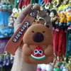 Bolsa de monedas popular de Capibara Llavero Cabeza de silicona Bolsa de almacenamiento para auriculares Bolso colgante Accesorios Regalos pequeños Al por mayor