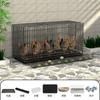 Jaula para Pollos Doméstica Extra Grande Aves Balcón Plegable Jaula para Perros Cría Limpieza de Excrementos Exterior Automática Recogida de Huevos Gallinero Gallinero