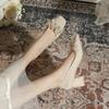 Zapatos de Boda de Punta Cuadrada para Mujer 2024 Nuevos Zapatos de Tacón Alto de Tacón Grueso Xiuhe Pies No Cansados Zapatos de Boda Zapatos de Novia
