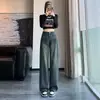 Otoño 2024 Nuevo talla extra Mujer chica rellenita Pequeño Retro Cintura Alta Adelgazantes Rectos Pierna Ancha Estrechos Jeans