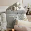 Nueva colcha de verano de algodón y lino tejida en color, lavable a máquina, lavable, de soja, para aire acondicionado, amigable con la piel, transpirable para dormir sin ropa.