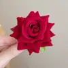 Pinza para el Cabello de Flor Estilo Dulce Festivo para Mujer Pinza para el Flequillo Atmósfera Suave Accesorios de Flor para el Cabello Pinza Linda para el Cabello