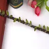 Fabricante de Yiwu Atacado Corda de Folha Artificial, Acessórios para Roupas, Corda de Cera Trançada, Decorações de Jardim, Corda de Cânhamo Folha Verde, Videira