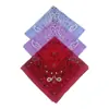 Suministros del Fabricante Bufanda Cuadrada Paisley Venta Caliente Transfronteriza Bufanda Cuadrada Forma de Ameba Flor de Anacardo Pañuelo para la Cabeza con Logotipo Imprimible
