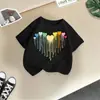 Camisetas de Manga Corta con Cuello Redondo para Niños y Niñas, Estilo Nuevo 2026 Transfronterizo, Tops de Algodón con Estampado de Dibujos Animados de Moda, Tendencia en Ropa Infantil de Media Manga