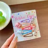 Pinzas para el pelo de niños de colores dulces, estilo japonés y coreano, con flores de dibujos animados de colores, pinzas para flequillo lateral para niñas y pasadores para bebés, accesorios para el pelo