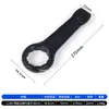 Llave de impacto de alta resistencia negra con mango recto, de una cabeza, llave de flor de ciruelo grande, 65 engrosada, 36 impacto de martillo, 38 impacto, 90 tamaño grande, 95