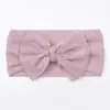 Accesorios para el Cabello de Malla de Color Puro con Lazo Transfronterizo de Nylon Lindas y Suaves Diademas para Bebé Diadema para Bebé Europea y Americana
