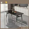 Mesa de comedor de pizarra para uso doméstico, mesa de comedor rectangular, mesa de comedor y juego de sillas de lujo simple moderno, mesa de comedor para apartamentos pequeños