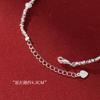 Pulsera de la Fortuna Plata S925 Plata Rota Nicho Senior Lujo Ligero Perla Corte Irregular Pulsera para Novia S6496