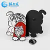 Insignia de León de Pintura Metálica Insignia Personalizada Níquel Negro Electroplateado Tigre Tigre Año del Tigre Broche con Forma Especial Insignia de Dibujos Animados Personalizada
