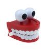 Juguete Novedoso Grande de Cuerda con Ojos que se Mueven y Dientes Blancos Grandes, Juguete Novedoso de Relojería, Regalo de Halloween, Suministro Transfronterizo