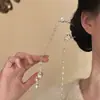 "Toque de Loto" Perla Plateada Exquisita Horquilla de Loto con Borlas, Nuevo Accesorio para el Cabello Estilo Chino para Mujeres, Adorno para la Cabeza Estilo Antiguo