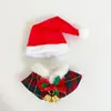 Versión Mini 4.0Labubu Cuarta Generación Vinilo Peluche Base Contraseña Muñeca Ropa Sombrero de Navidad Traje de Muñeco de Nieve