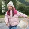 Chamarra acolchada de algodón Cotton Hall para niños, forrada de felpa y engrosada, con capucha, abrigo cálido de invierno para niños y niñas, adecuado para niños mayores