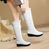 Botas Altas de Invierno 2024 con Forro de Lana Cálido de Plumas Tallas 40-43 Comercio Exterior con Cordones Botas de Nieve Individuales de Europa y América