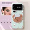 Adequado para capa de celular Xiaomi 17 Pro, Xiaomi 15, XIAOMI 17, ursinho de touca de dormir verde menta divertido e fofo