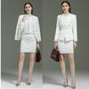 Traje al por mayor traje Ropa de oficina de negocios blanca para mujer Traje profesional Ropa de trabajo para mujer Guía de ventas Recepción de hotel