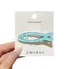 Lindo Pinza para el Cabello de Pez Transparente Verde para Mujer 2026 Nuevo Estilo Pinza Lateral Pasador para Flequillo Estilo Coreano Accesorio para el Cabello