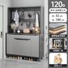 Zapatero, Entrada de Casa, Mueble de Entrada Interior, Armario de Almacenamiento para la Entrada, Armario de Almacenamiento de Gran Capacidad con Colgador para Ropa, Zapatero Integrado