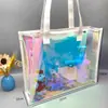 Bolsa Laser Colorida TPU Bolsa de Gelatina Laser Versátil da Moda Bolsa Laser PVC Transparente