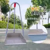 Recogedor de Hierro Engrosado para Uso en Exteriores, Taller de Fábrica y Patio; Pala para Basura de Acero Inoxidable Resistente de una Pieza
