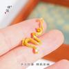 Pu Zuoqiang color que retiene el oro accesorios DIY colgante de serpiente con diamantes dorados collar cadena de clavícula del año de la vida cadena para suéter