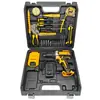 Taladro Recargable con Batería de Litio Taladro de Batería de Litio de Alta Potencia Destornillador Eléctrico Multifuncional Taladro de Pistola Juego de Herramientas de Batería Comercio Exterior