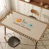 Jogo Americano de Desenho Animado, À Prova d'Água, À Prova de Óleo, Toalha de Mesa Sem Lavagem, Luxo Leve, Toalha de Mesa de Centro de Alta Qualidade, Protetor de Mesa Anti-Escaldante