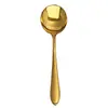 Cuchara Redonda de Acero Inoxidable 304 Cuchara para Comer Gachas en Casa Cuchara para Sopa Cuchara de Mesa de Restaurante Cuchara para Café Cuchara para Postre Cuchara